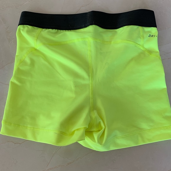 Nike Pro Womens Compression Shorts Neon 